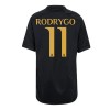 Original Trikotsatz Real Madrid Rodrygo 11 Ausweichtrikot 2023-24 Für Kinder